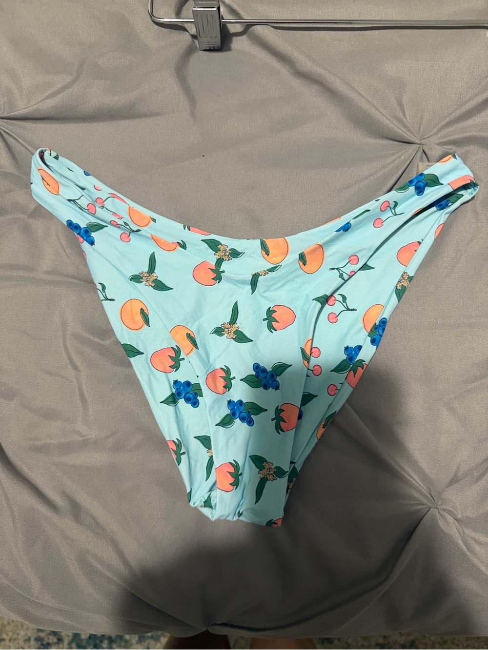 Blue Fruit Print High-Cut Bikini Bottom GB x ANA